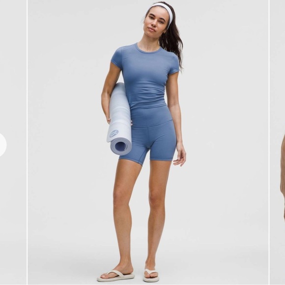 NWT Lululemon Align High-Rise Short 6" Washed Denim Size 12 - Picture 9 of 9